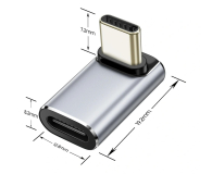Tech-Protect ULTRABOOST AA02 ANGLE ADAPTER TYPE-C GREY - 1600756 - zdjęcie 2